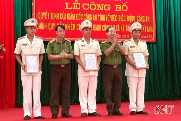 Điều động 3 công an chính quy đảm nhiệm các chức danh Công an xã Kỳ Tây
