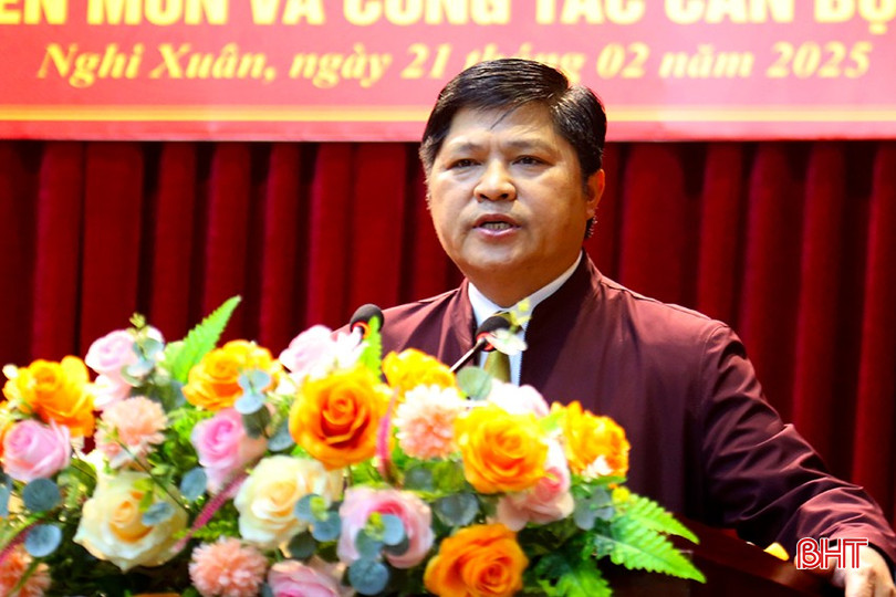 Ông Hoàng Tiến Anh - Trưởng phòng Nông nghiệp và Môi trường phát biểu nhận nhiệm vụ. bqbht_br_2.jpg