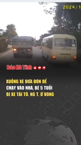 Xuống xe đưa đón để chạy vào nhà, bé 5 tuổi bị xe tải tông tử vong