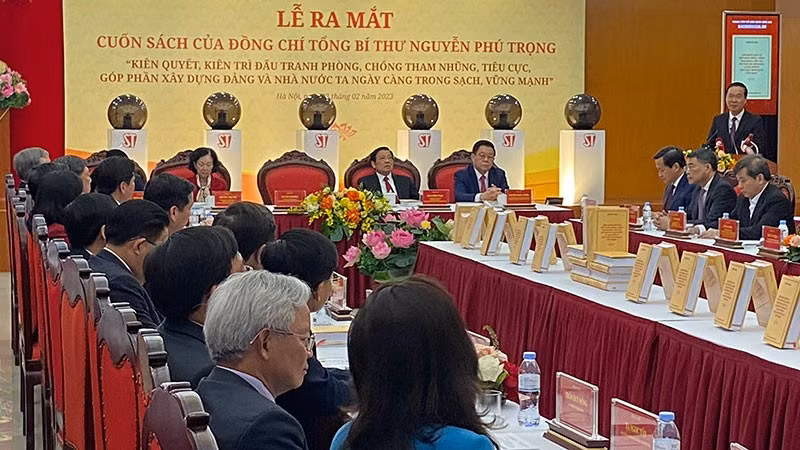 Ra mắt cuốn sách của Tổng Bí thư về phòng, chống tham nhũng, tiêu cực