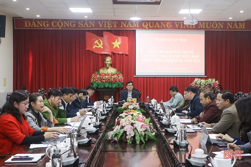 100% trường học ở TP Hà Tĩnh xây dựng trường học hạnh phúc