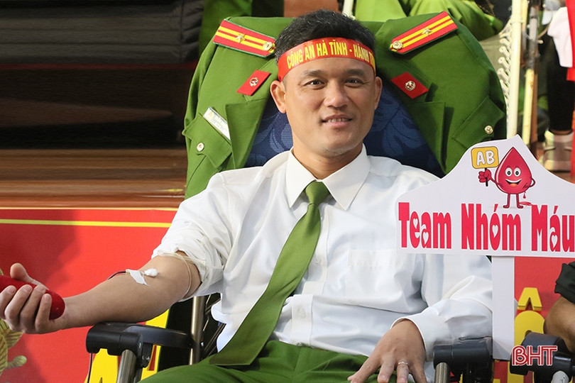 Công an tỉnh Hà Tĩnh thu về 186 đơn vị máu tình nguyện
