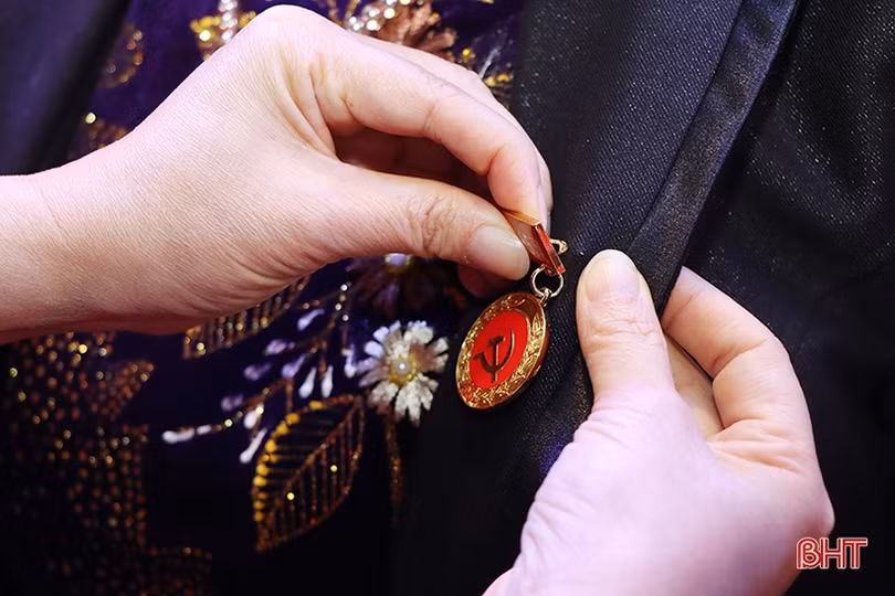 Trao tặng, truy tặng huy hiệu Đảng cho 174 đảng viên huyện Cẩm Xuyên, Can Lộc