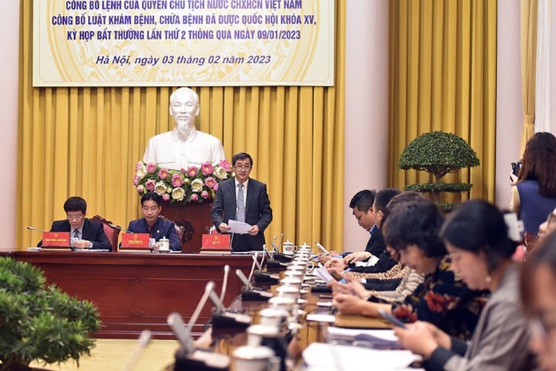Công bố Lệnh của quyền Chủ tịch nước về Luật Khám bệnh, chữa bệnh