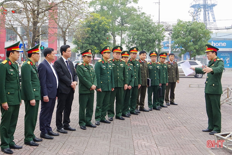 Bộ Tư lệnh Quân khu 4 kiểm tra công tác chuẩn bị giao nhận quân tại Đức Thọ
