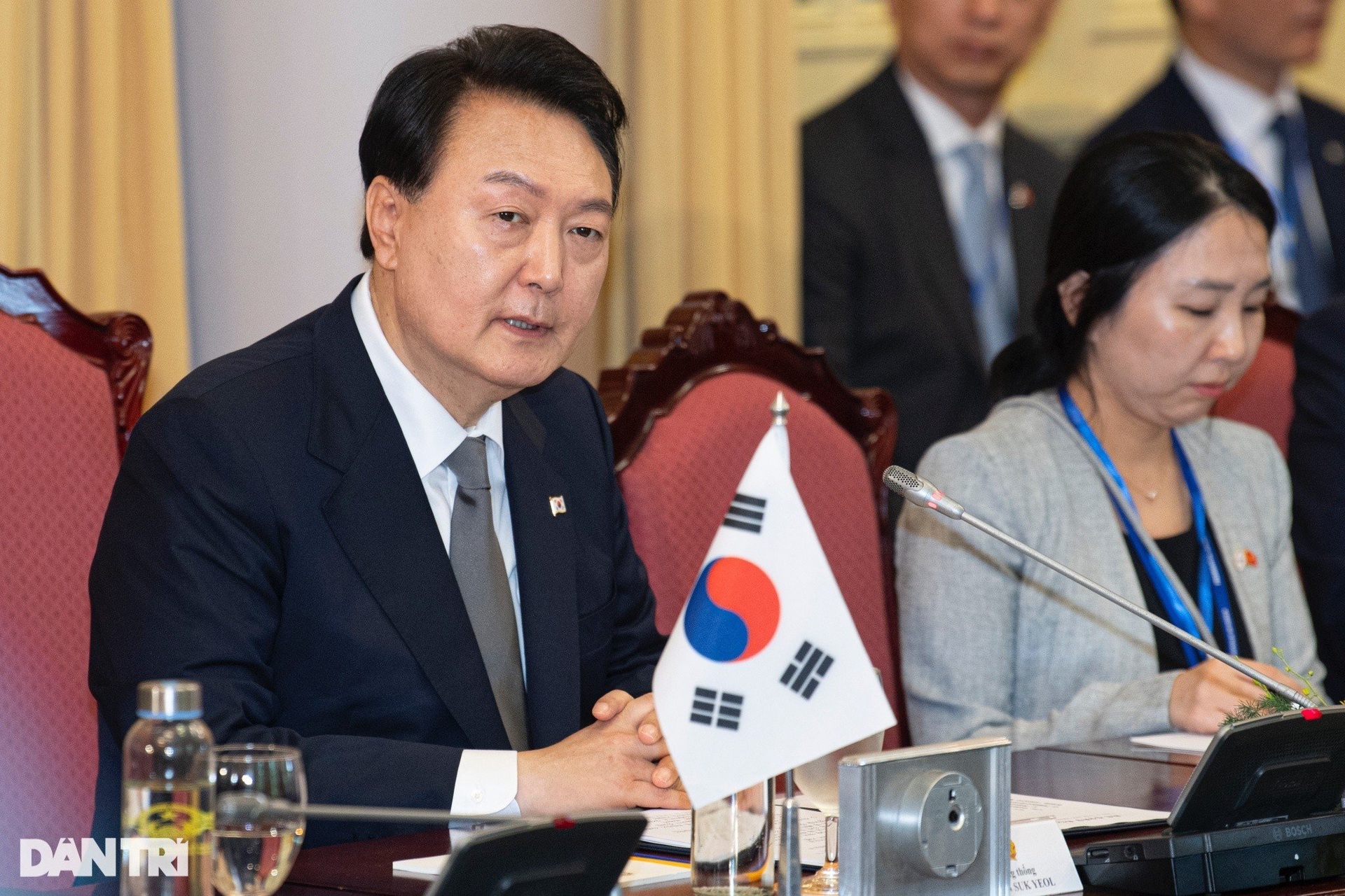 Chủ tịch nước Võ Văn Thưởng chủ trì lễ đón Tổng thống Hàn Quốc