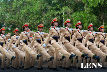 Hình ảnh bên trong sở chỉ huy diễu binh, diễu hành 30/4