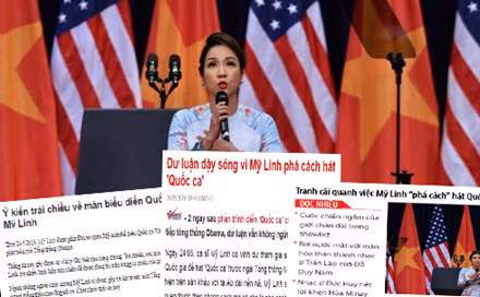 Ca sĩ Mỹ Linh trở thành tâm điểm dư luận khi phá cách hát Quốc ca. tan nhan toi tu dau khi cai thien cuong tin va cai toi bi de doa