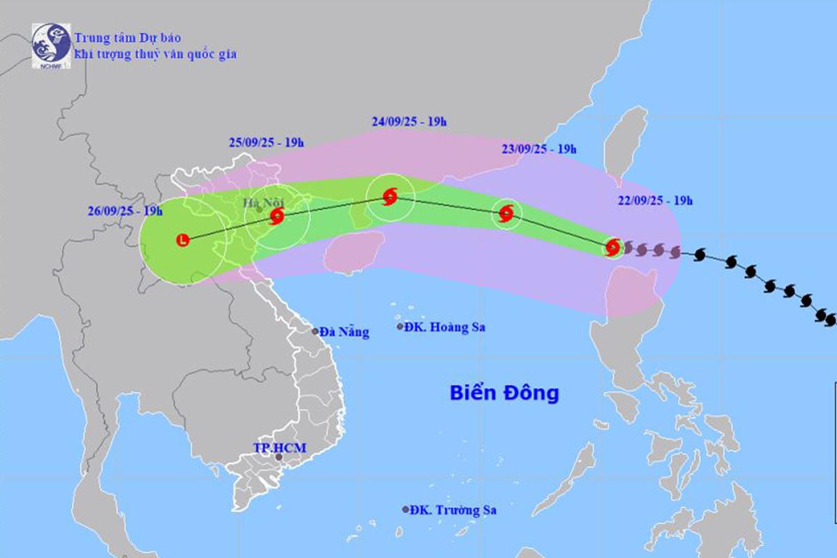 Bản đồ dự báo hướng di chuyển của bão Ragasa. capture.jpg