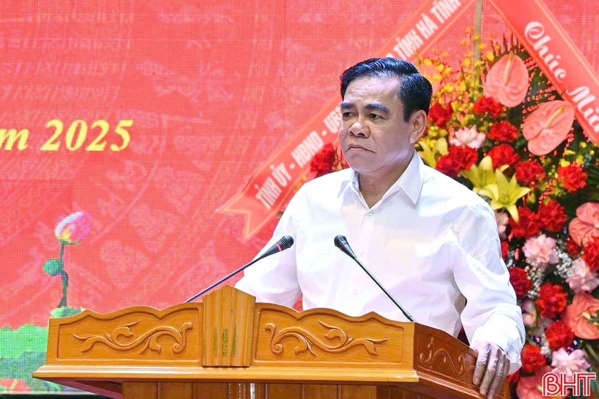 Chủ tịch UBND tỉnh Võ Trọng Hải phát biểu tại hội nghị. 11.jpg