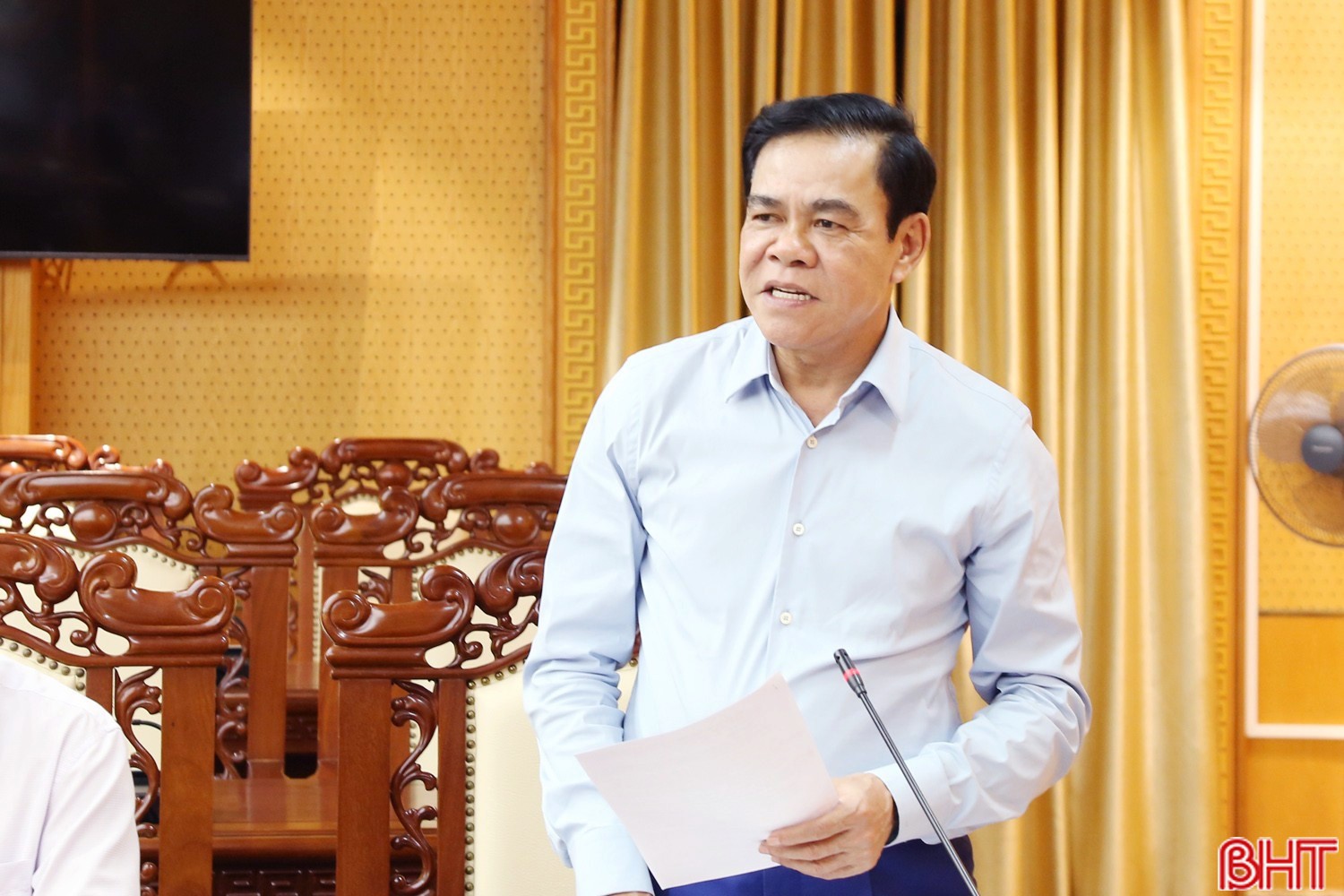 Chủ tịch UBND tỉnh Võ Trọng Hải phát biểu tại hội nghị. image-2-8292.jpg