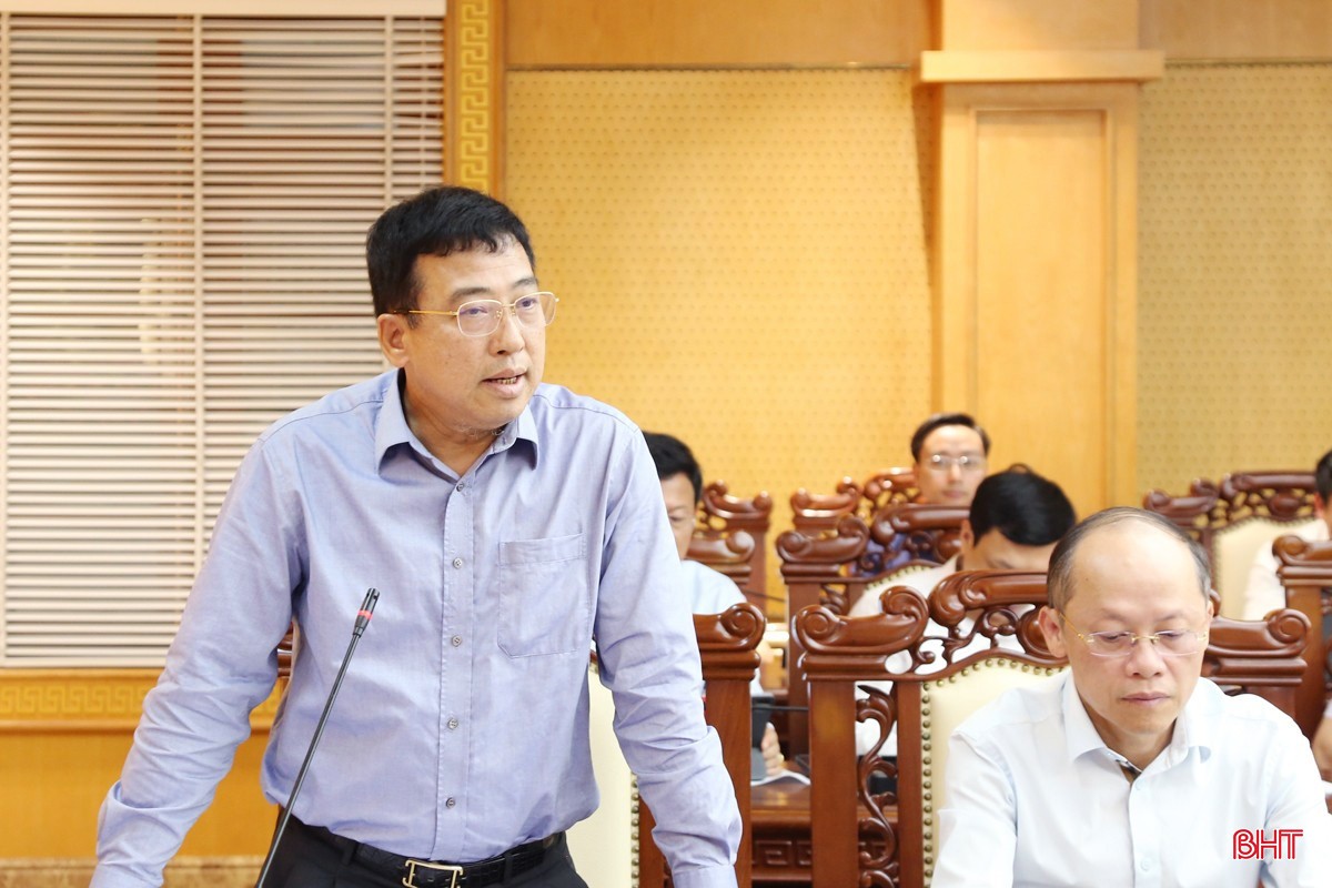 Phó Chủ tịch Thường trực HĐND tỉnh Trần Tú Anh phát biểu tại cuộc làm việc. 8a.jpg