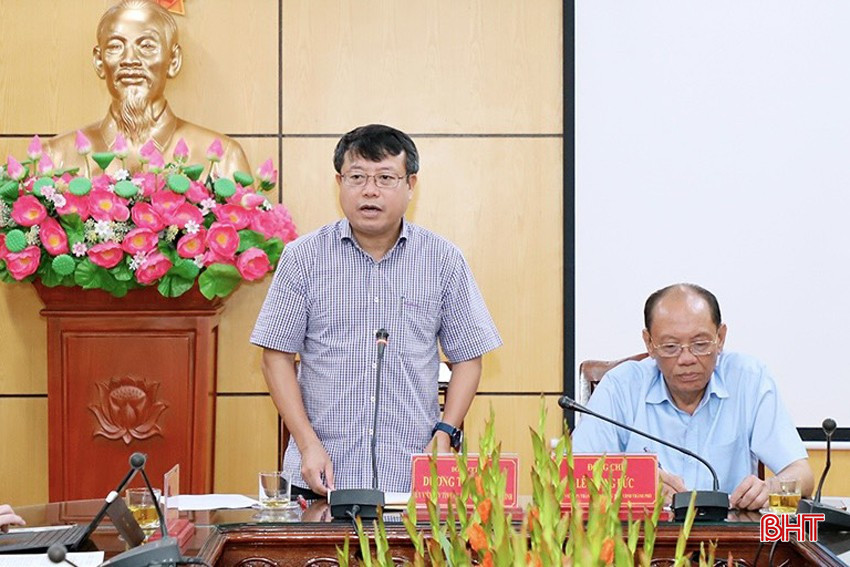 Phó Chủ tịch UBND tỉnh Dương Tất Thắng phát biểu tại buổi làm việc. bqbht_br_img-1550.jpg