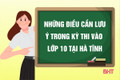 [Motion Graphics] Những điều cần lưu ý trong kỳ thi vào lớp 10 tại Hà Tĩnh 