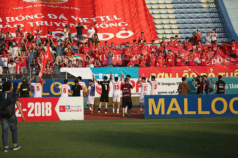 Bùi Tiến Dũng ghi bàn, Viettel thăng hạng V-League 2019