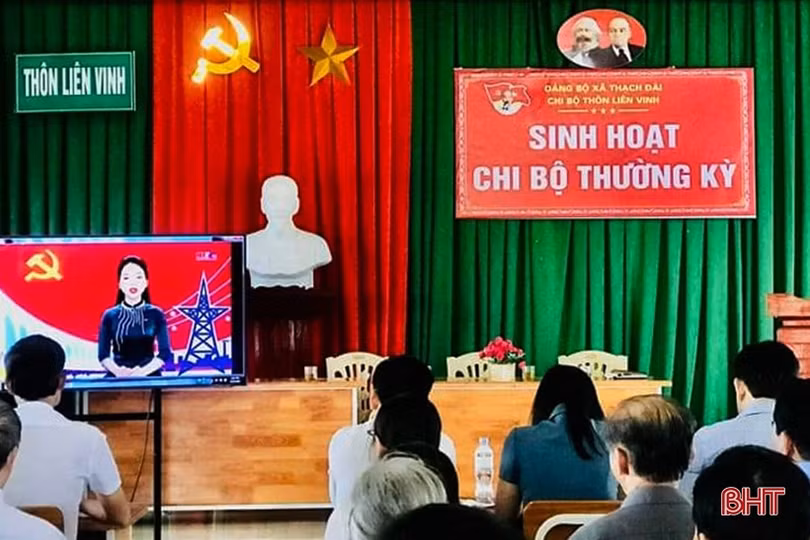 Đồng bộ giải pháp nâng cao chất lượng sinh hoạt chi bộ ở Thạch Hà