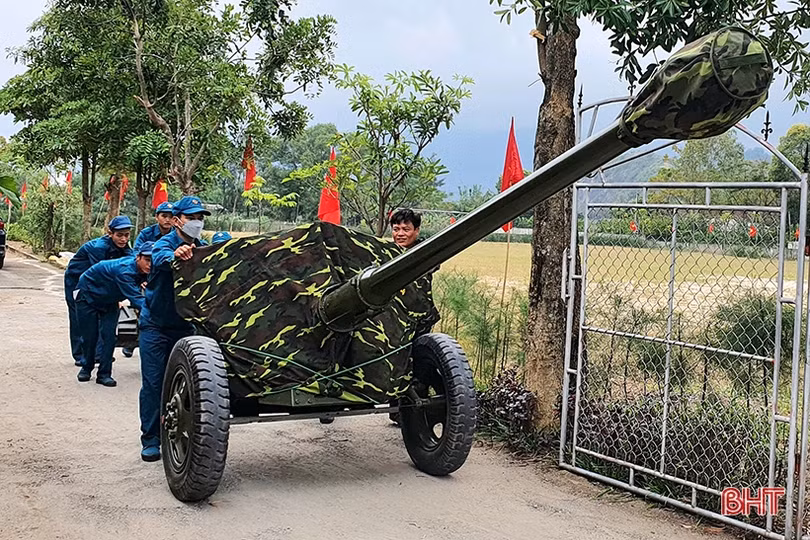 Hoàn thành huấn luyện Đại đội Pháo binh 76,2mm huyện Nghi Xuân