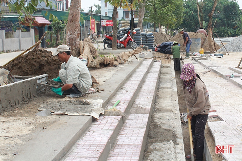 Xã phấn đấu về đích NTM nâng cao của Can Lộc đầu tư gần 18 tỷ đồng hoàn thành các tiêu chí