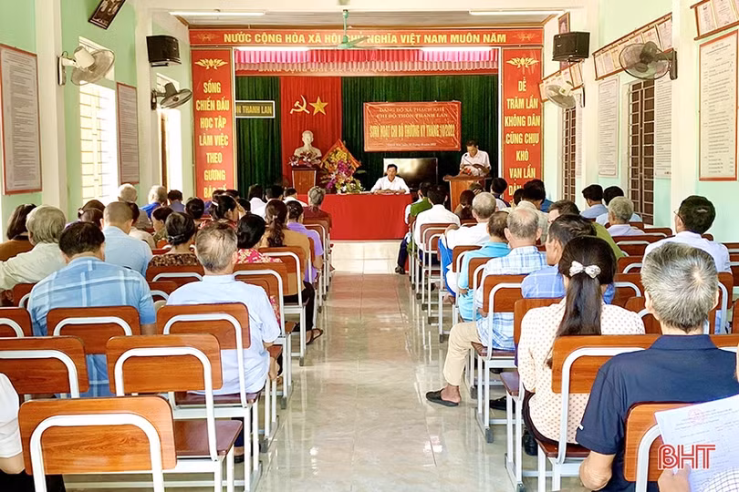 Đồng bộ giải pháp nâng cao chất lượng sinh hoạt chi bộ ở Thạch Hà