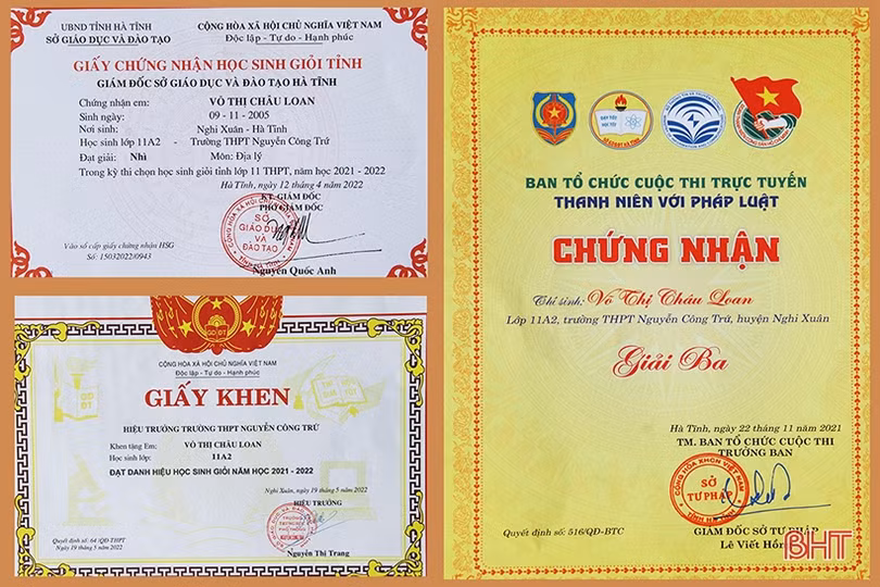 Cô học trò nghèo và nghị lực vươn lên, là thành viên đội tuyển thi HSG quốc gia của Hà Tĩnh