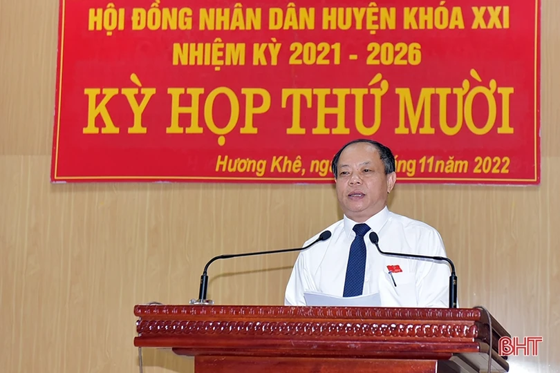 HĐND huyện Hương Khê có chủ tịch mới