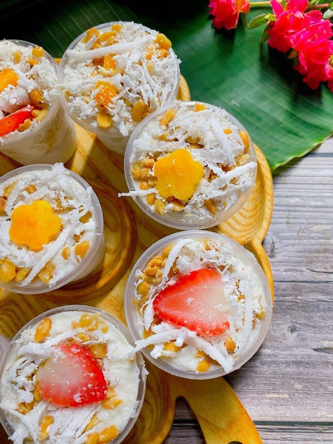 Kem chuối dừa cho ngày cuối tuần