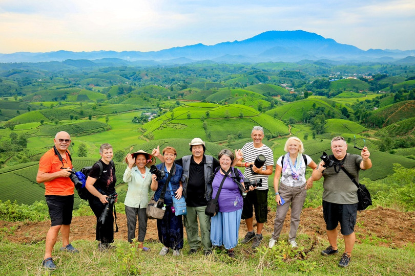 Lạc bước chốn tiên cảnh tuyệt đẹp tại đồi chè Long Cốc