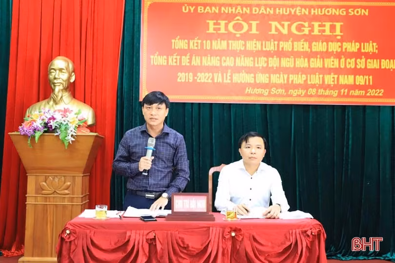 Hương Sơn tiếp tục đổi mới hình thức tuyên truyền Luật Phổ biến giáo dục pháp luật