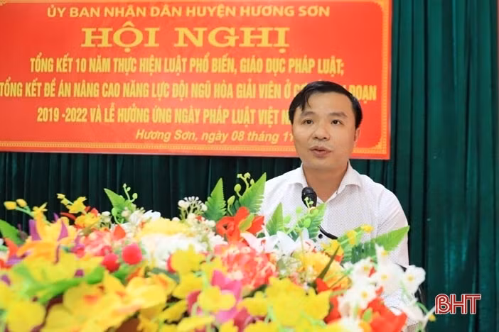 Hương Sơn tiếp tục đổi mới hình thức tuyên truyền Luật Phổ biến giáo dục pháp luật