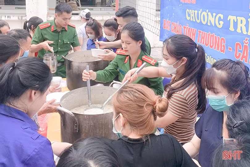 Nhiều hoạt động ý nghĩa của tuổi trẻ Công an Hương Sơn hướng về bệnh nhân nghèo