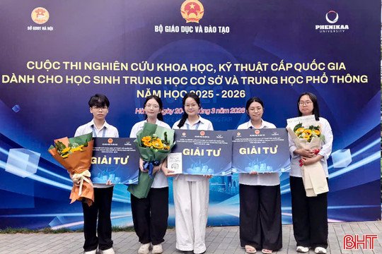 Hà Tĩnh giành 3 giải tại Cuộc thi Nghiên cứu KHKT cấp quốc gia