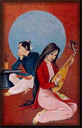 Kiều đánh đàn cho Thúc Sinh nghe. Ảnh: mekongnet.ru Kiều đánh đàn cho Thúc Sinh nghe. Ảnh: mekongnet.ru