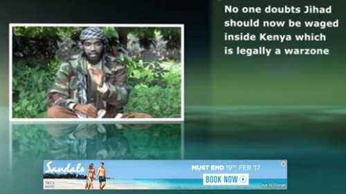 Một quảng cáo xuất hiện trong video cổ vũ Hồi giáo cực đoan. Ảnh: YouTube quang cao tren youtube bi loi dung de tai tro cho khung bo