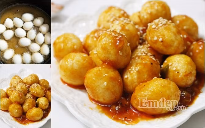 10 phut lam trung cut sot chua ngot don gian ngon com