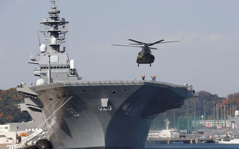 nong nhat ban chuan bi dua tau chien lon nhat vao bien dong