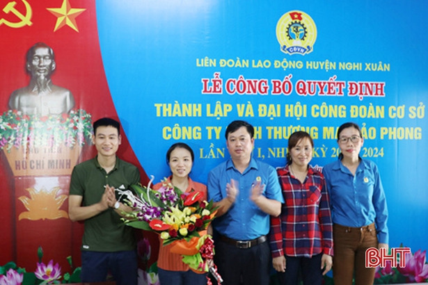 Thành lập tổ chức Công đoàn tại Công ty TNHH Thương mại Bảo Phong
