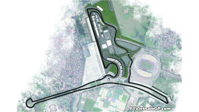 Phối cảnh 3D đường đua công thức 1 Việt Nam - Grand Prix