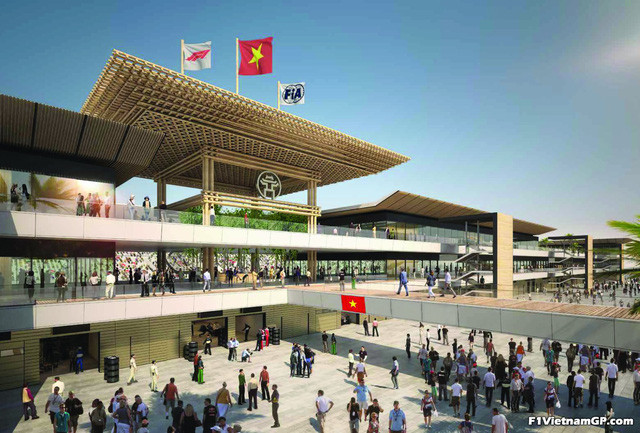 Phối cảnh 3D đường đua công thức 1 Việt Nam - Grand Prix