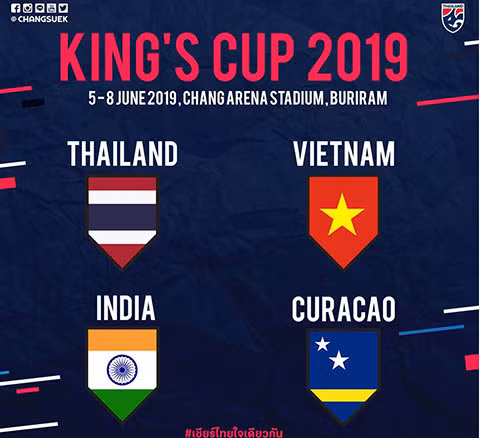 Xác nhận đối thủ xếp hạng 82 của Việt Nam tại Kings Cup 2019