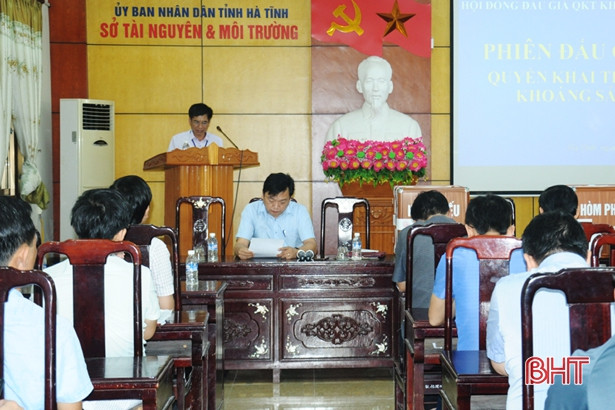 Hà Tĩnh đấu giá thành công 2 mỏ đất san lấp