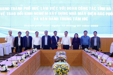 Đoàn công tác tỉnh Hà Tĩnh làm việc với UBND TP Huế