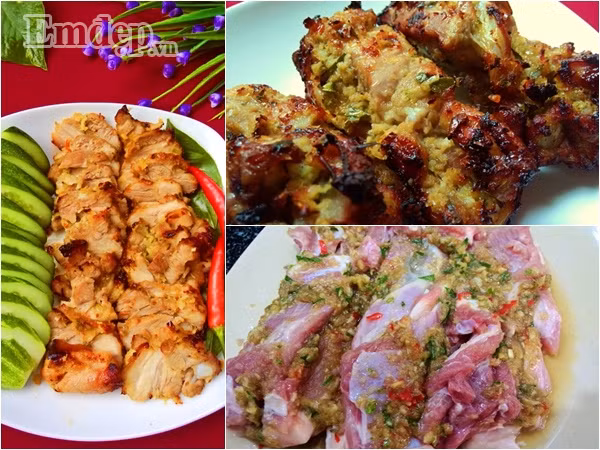 thit ba chi nuong la chanh thom ngon chi nhin thoi da day da keu gao