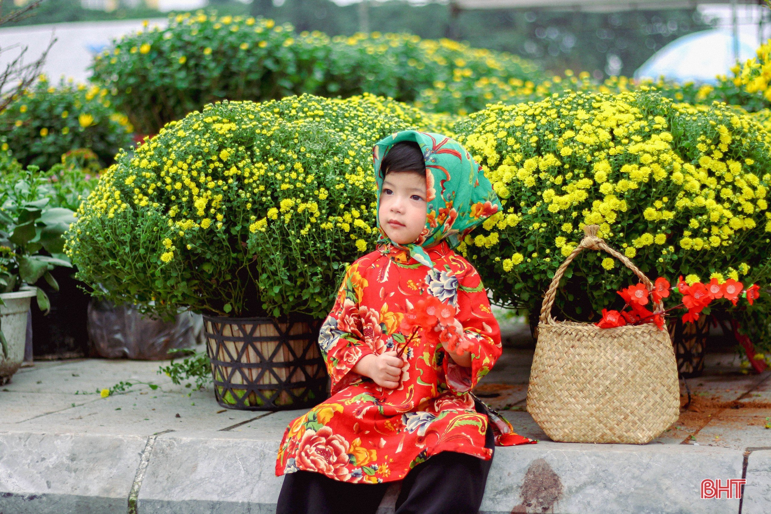 Giới trẻ Hà Tĩnh “bắt trend” chụp ảnh áo dài đón tết