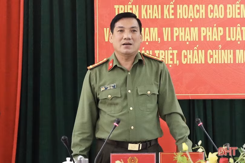 Công an Hà Tĩnh mở đợt cao điểm đấu tranh với tội phạm