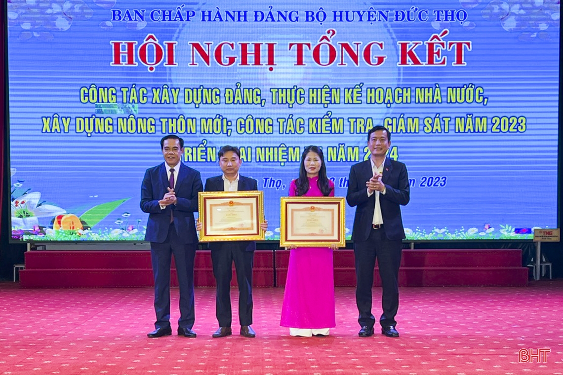 Đức Thọ tập trung huy động nguồn lực hoàn thành xây dựng huyện NTM nâng cao