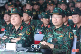 Hà Tĩnh tổ chức thành công diễn tập thực binh đánh địch đổ bộ đường biển