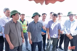 Bí thư Tỉnh ủy Hà Tĩnh kiểm tra tiến độ thực hiện các dự án 