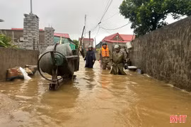 Hà Tĩnh mưa lớn, một số địa bàn ngập cục bộ