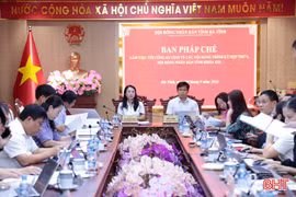 Xây dựng nghị quyết trình Kỳ họp thứ 8 HĐND tỉnh phù hợp tình hình thực tiễn