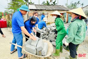 Hơn 40 công trình, phần việc trong Tháng thanh niên ở Can Lộc